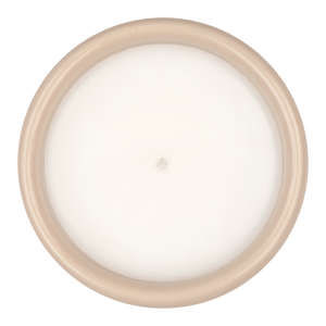 Casablanca mint tea scented candle in beige reusable ceramic mug