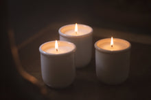 Apple Tobacco scented candle in white reusable ceramic mug
