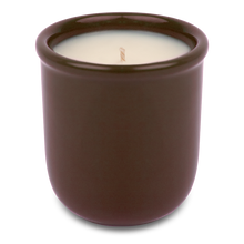 Sequoia Spice scented candle in reusable brown ceramic mug