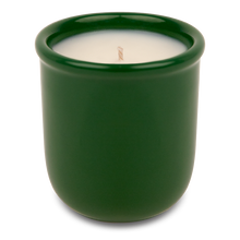 Woods No.22 santal scented candle in reusable green ceramic mug